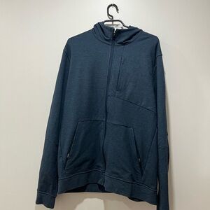 lululemon athletica Men's Dark Blue Zip-Up Sweater